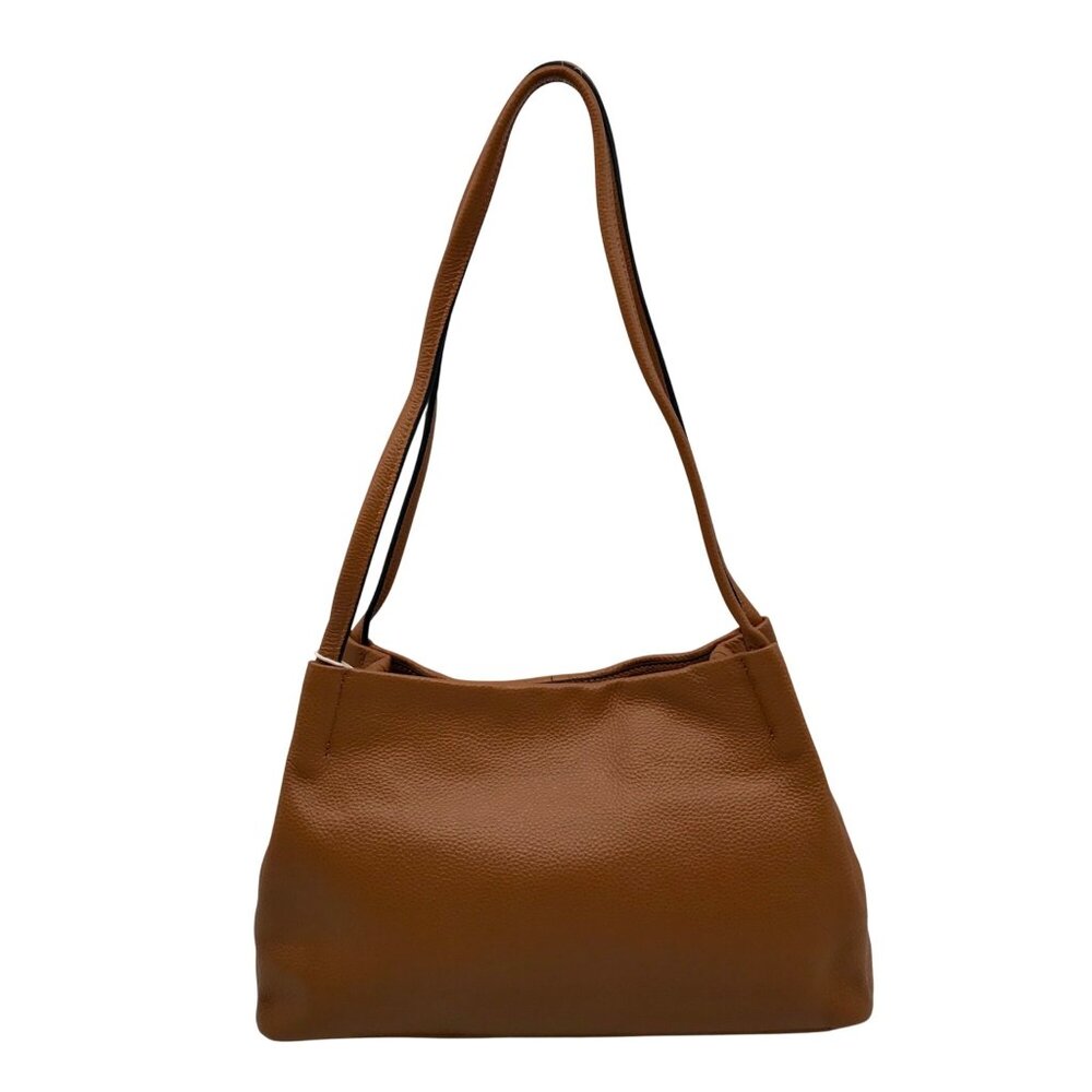 Kattee Caramel Leather Shoulder Bag